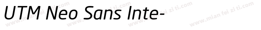 UTM Neo Sans Inte字体转换